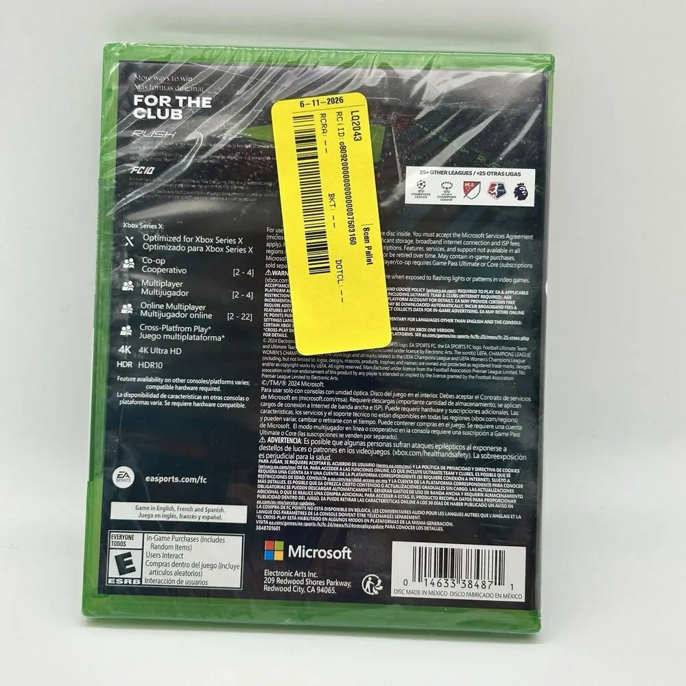 EA Sports FC 25 Xbox Series X Xbox One Brand New Sealed Soccer Game